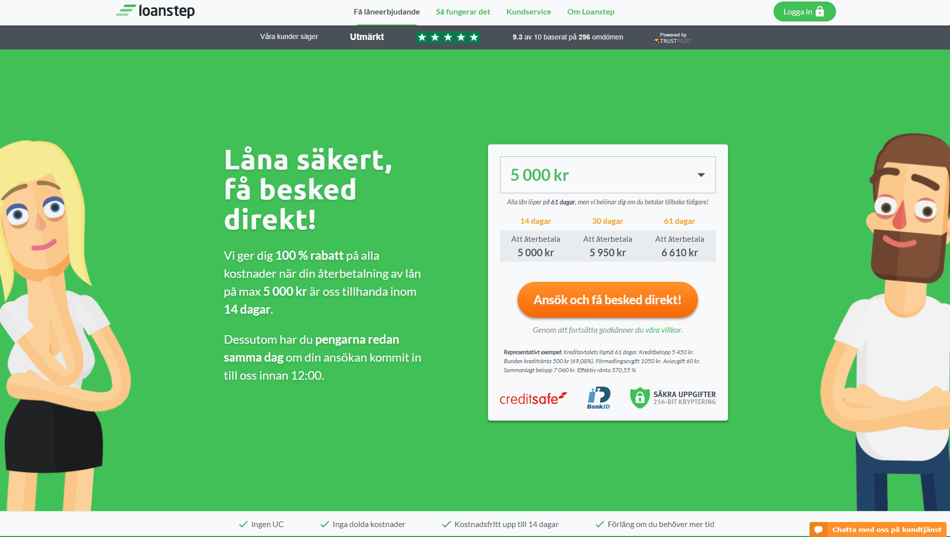 Loanstep skärmdump